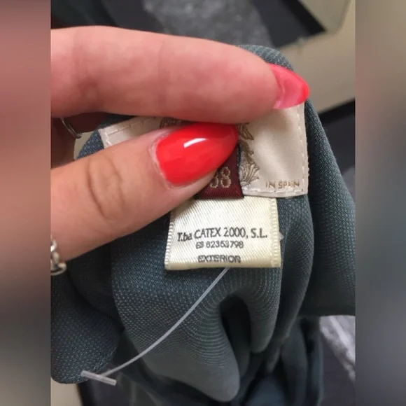 TBA Made in Spain blue/gray dress-UNIQUE!EXCELLENT CONDITION! Size 38=6/8 - Picture 11 of 15
